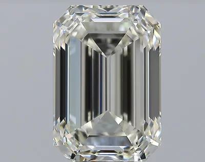5.01ct J VS1 Rare Carat Ideal Cut Emerald Diamond
