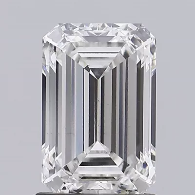 1.67ct G VS2 Rare Carat Ideal Cut Emerald Lab Grown Diamond