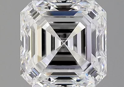 3.07ct D VS1 Rare Carat Ideal Cut Asscher Diamond