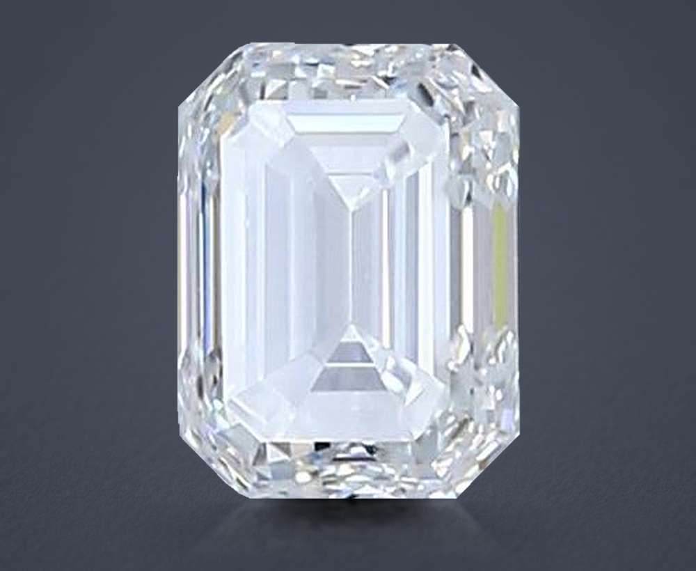 0.90ct H VVS1 Very Good Cut Emerald Diamond
