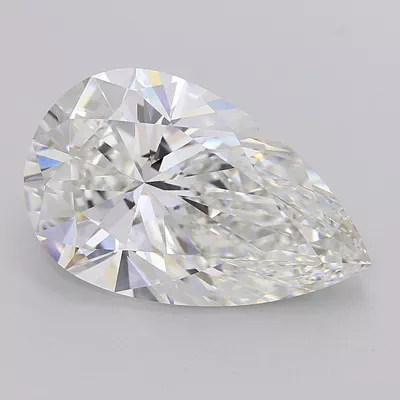 8.06ct F VS1 Rare Carat Ideal Cut Pear Lab Grown Diamond