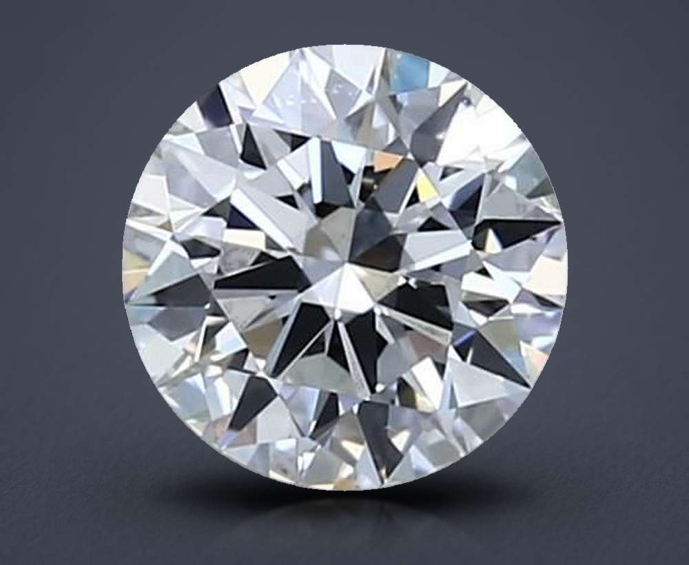 0.91ct E VVS2 Rare Carat Ideal Cut Round Diamond