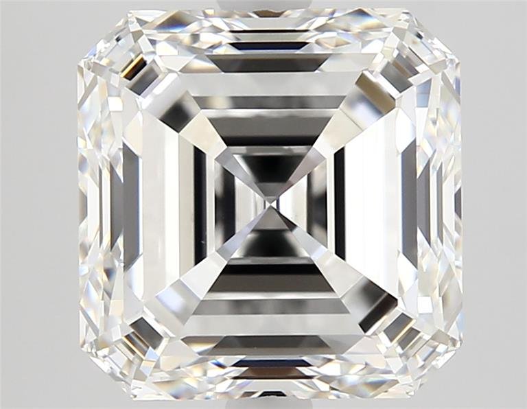 3.12ct E VS1 Rare Carat Ideal Cut Asscher Diamond