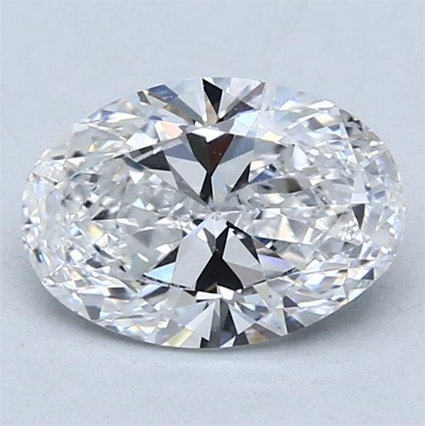 1.51ct D VVS2 Rare Carat Ideal Cut Oval Lab Grown Diamond