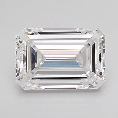 3.06ct E VS1 Rare Carat Ideal Cut Emerald Lab Grown Diamond