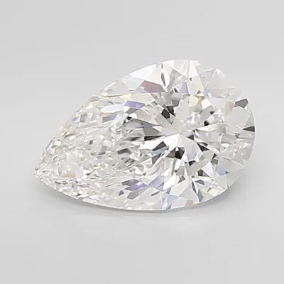 4.01ct F VS1 Very Good Cut Pear Lab Grown Diamond