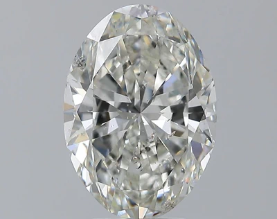 5.01ct I SI2 Rare Carat Ideal Cut Oval Diamond