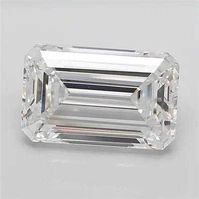 10.55ct F VVS2 Rare Carat Ideal Cut Emerald Lab Grown Diamond