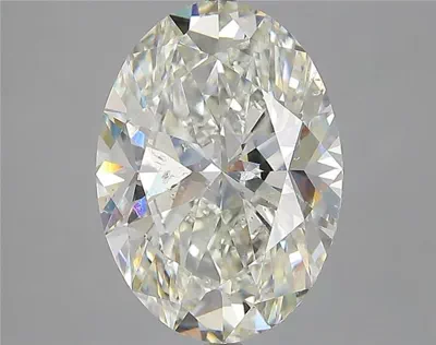 4.01ct J SI2 Rare Carat Ideal Cut Oval Diamond