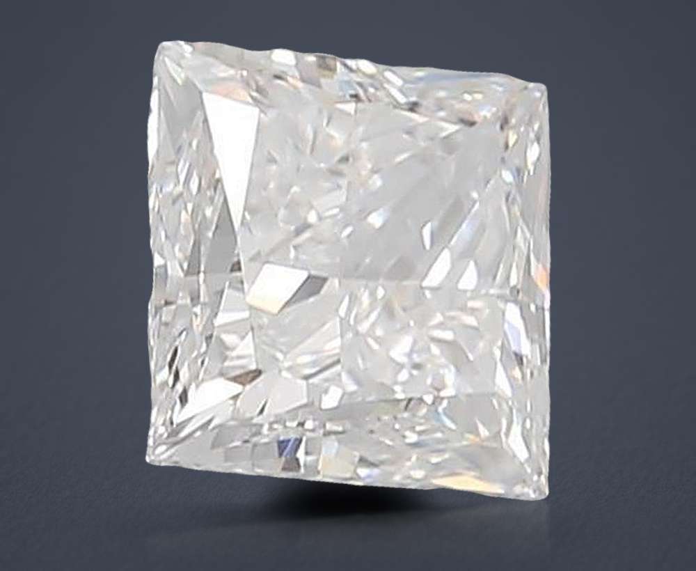 4.56ct D VVS2 Rare Carat Ideal Cut Princess Lab Grown Diamond