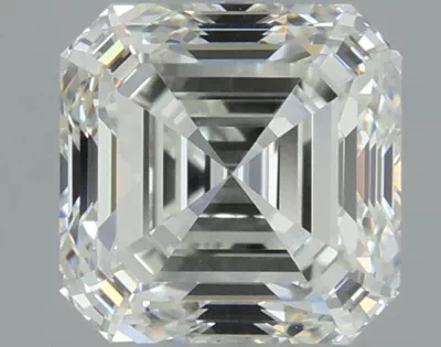 0.57ct H IF Rare Carat Ideal Cut Asscher Diamond