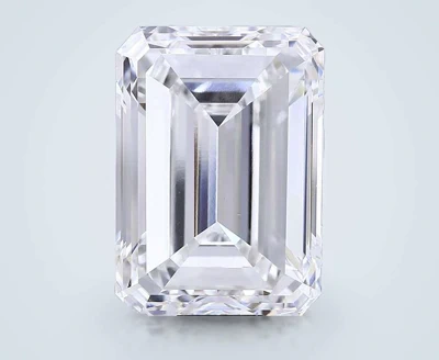 20.03ct F VS1 Good Cut Emerald Lab Grown Diamond