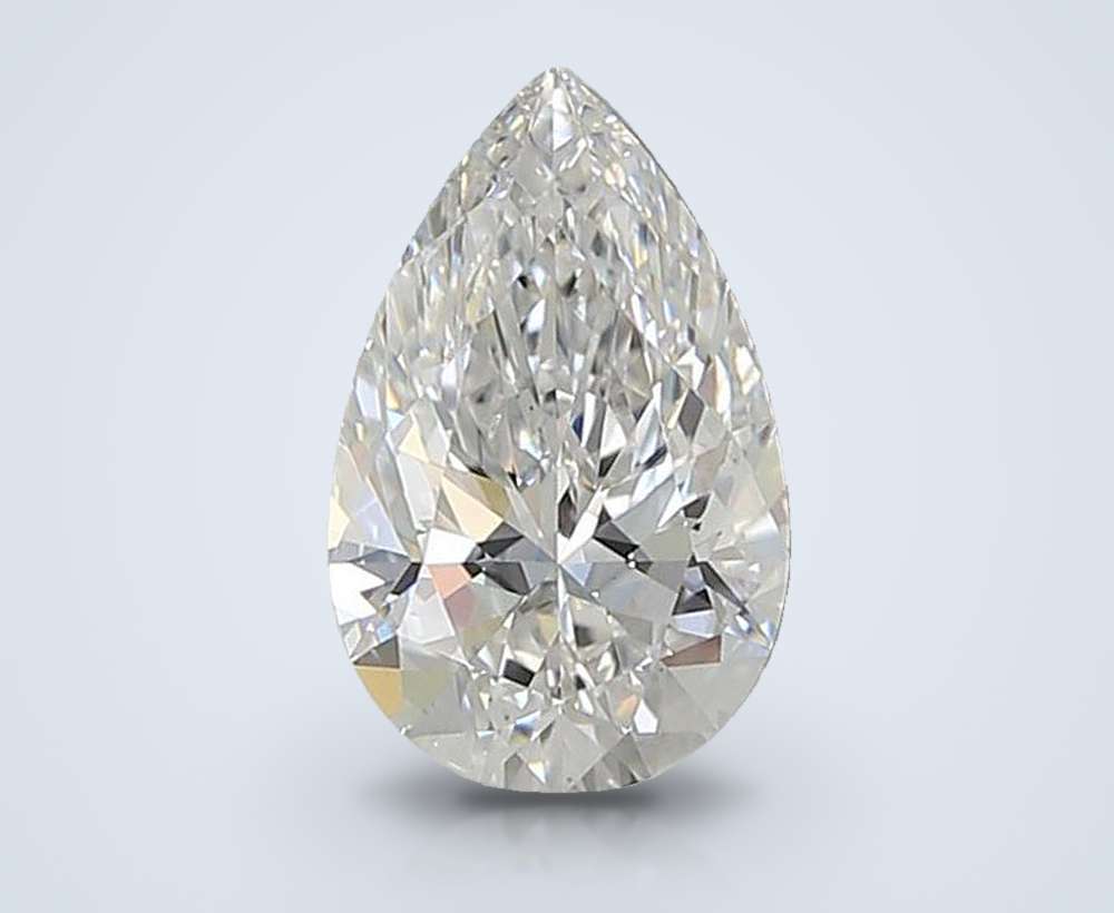1.41ct D VS1 Rare Carat Ideal Cut Pear Lab Grown Diamond