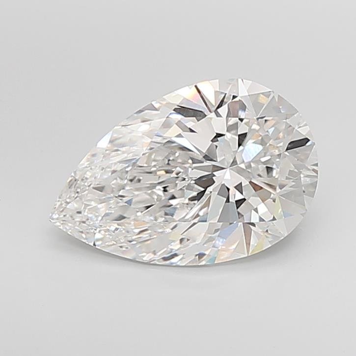 5.08ct F VVS2 Rare Carat Ideal Cut Pear Lab Grown Diamond