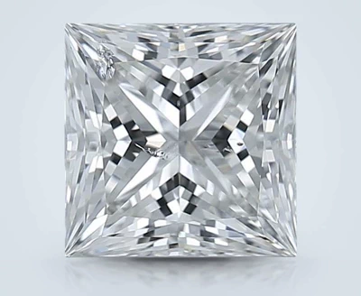 1.72ct I SI2 Rare Carat Ideal Cut Princess Diamond