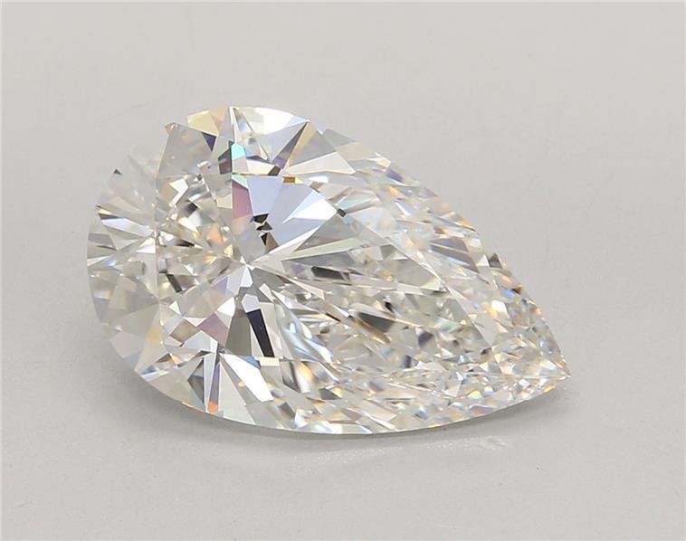 5.05ct F VVS2 Rare Carat Ideal Cut Pear Lab Grown Diamond