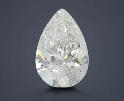 15.19ct F VVS2 Excellent Cut Pear Lab Grown Diamond