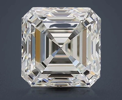 3.05ct I IF Rare Carat Ideal Cut Asscher Diamond