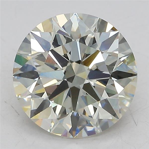 3.04ct J VVS2 Excellent Cut Round Lab Grown Diamond