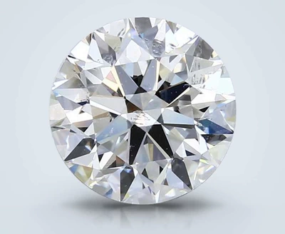 3.80ct F SI2 Rare Carat Ideal Cut Round Diamond