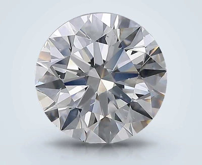 4.01ct D SI1 Rare Carat Ideal Cut Round Diamond