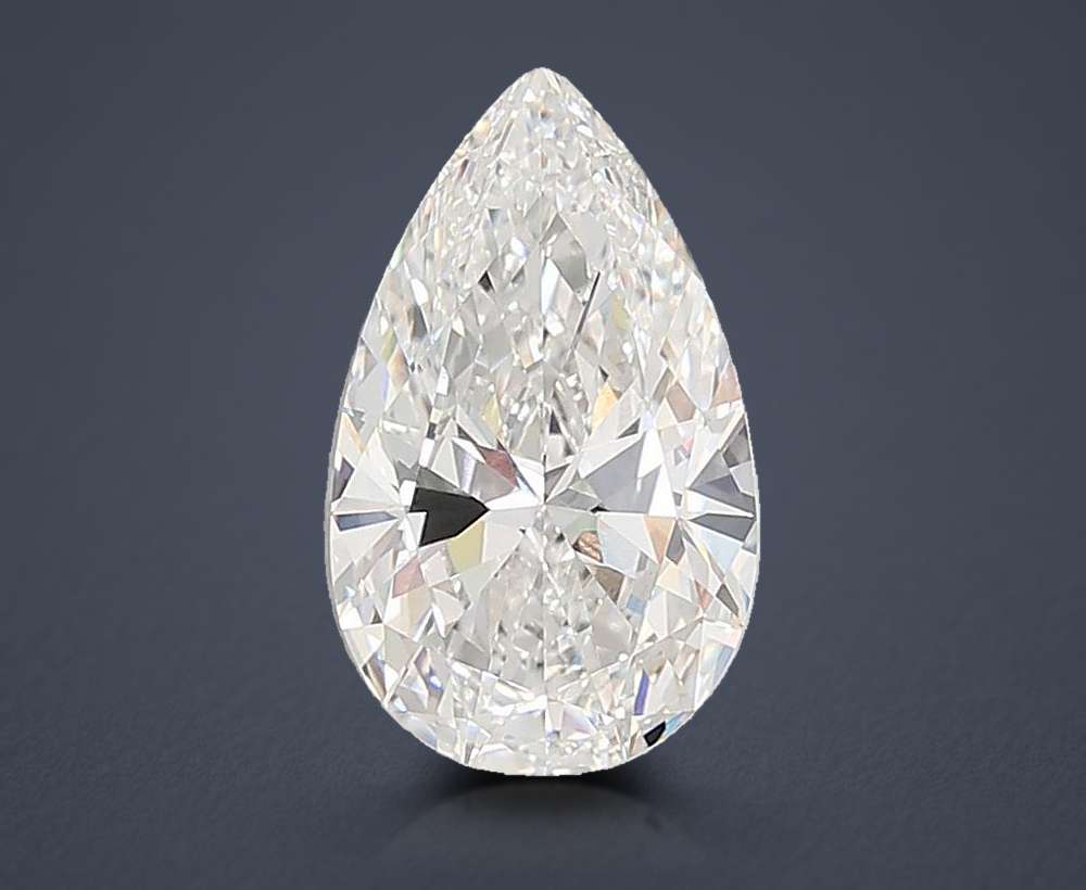 10.03ct E VVS2 Rare Carat Ideal Cut Pear Lab Grown Diamond