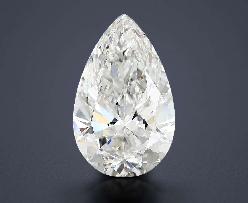 12.03ct E VVS2 Rare Carat Ideal Cut Pear Lab Grown Diamond