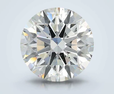 5.02ct I SI1 Rare Carat Ideal Cut Round Diamond