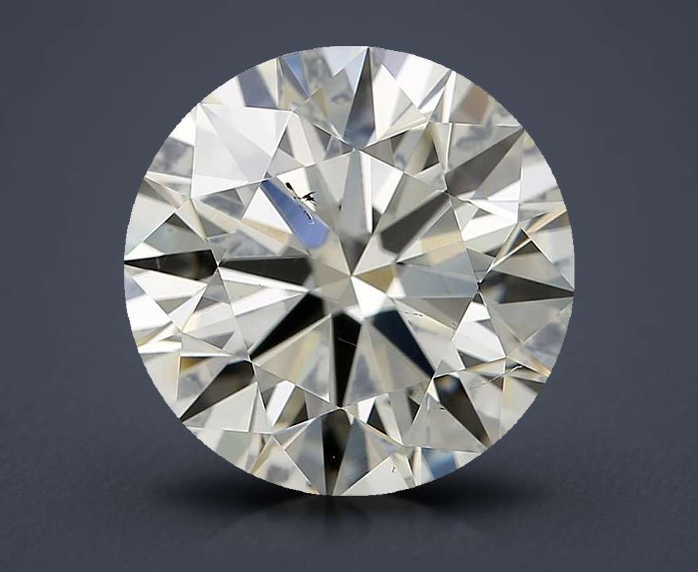 2.53ct K VS2 Rare Carat Ideal Cut Round Diamond