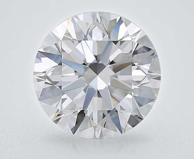 5.02ct F VS2 Rare Carat Ideal Cut Round Diamond