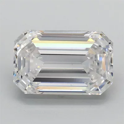 3.00ct E VS1 Rare Carat Ideal Cut Emerald Lab Grown Diamond