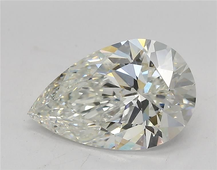 3.56ct F VVS2 Rare Carat Ideal Cut Pear Lab Grown Diamond