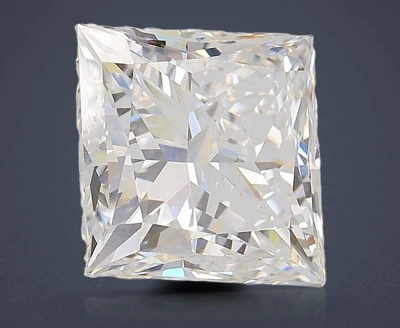 5.55ct E VVS2 Rare Carat Ideal Cut Princess Lab Grown Diamond