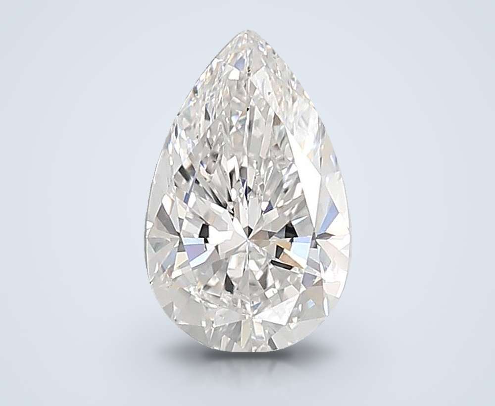 2.02ct E VS2 Very Good Cut Pear Lab Grown Diamond
