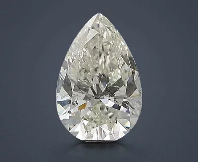 3.00ct I SI2 Rare Carat Ideal Cut Pear Diamond