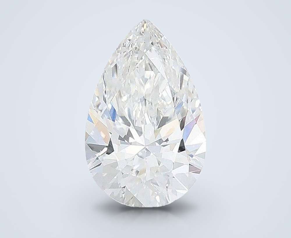 1.08ct E VS1 Rare Carat Ideal Cut Pear Lab Grown Diamond