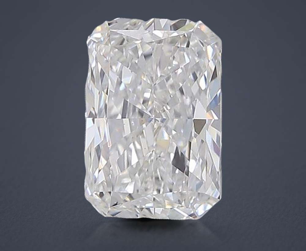 2.54ct F VVS2 Rare Carat Ideal Cut Radiant Lab Grown Diamond