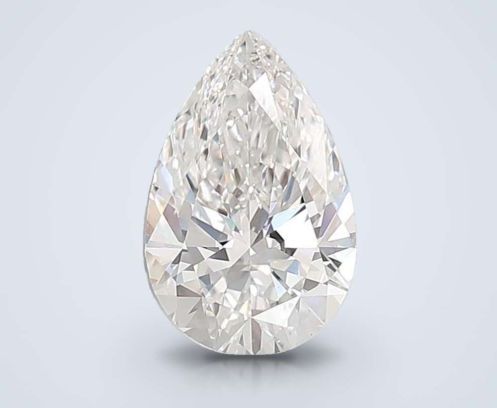 4.09ct E VS1 Rare Carat Ideal Cut Pear Lab Grown Diamond