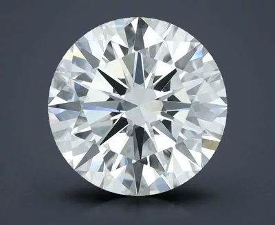 6.01ct I VVS2 Rare Carat Ideal Cut Round Diamond