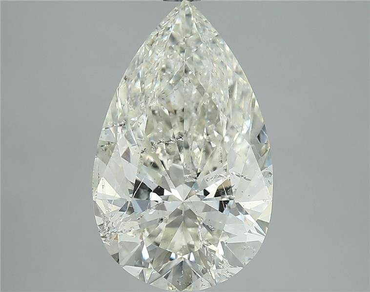5.01ct J SI2 Rare Carat Ideal Cut Pear Diamond