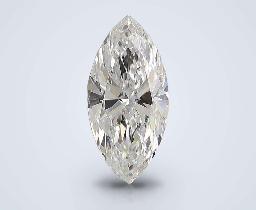 4.07ct E VVS2 Rare Carat Ideal Cut Marquise Lab Grown Diamond