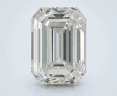 1.51ct E SI1 Rare Carat Ideal Cut Emerald Lab Grown Diamond