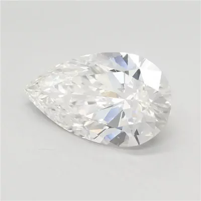 3.08ct F VVS2 Rare Carat Ideal Cut Pear Lab Grown Diamond