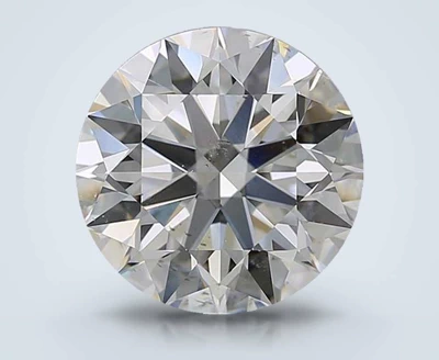 5.07ct H SI1 Rare Carat Ideal Cut Round Diamond