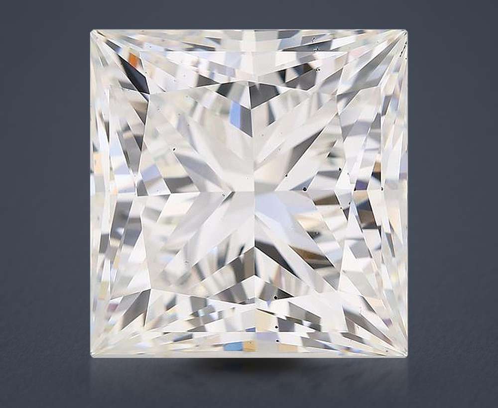 7.06ct G VS2 Rare Carat Ideal Cut Princess Lab Grown Diamond