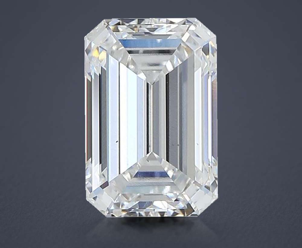 2.04ct D VS2 Rare Carat Ideal Cut Emerald Lab Grown Diamond