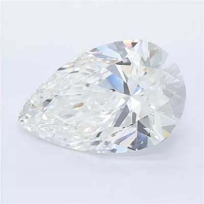 6.07ct E VVS2 Rare Carat Ideal Cut Pear Lab Grown Diamond