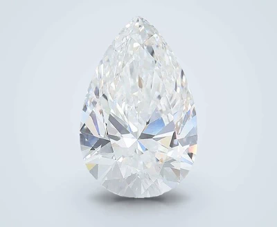 6.07ct E VVS2 Rare Carat Ideal Cut Pear Lab Grown Diamond