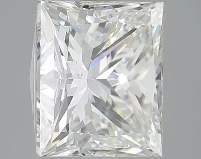 4.02ct K SI1 Rare Carat Ideal Cut Princess Diamond