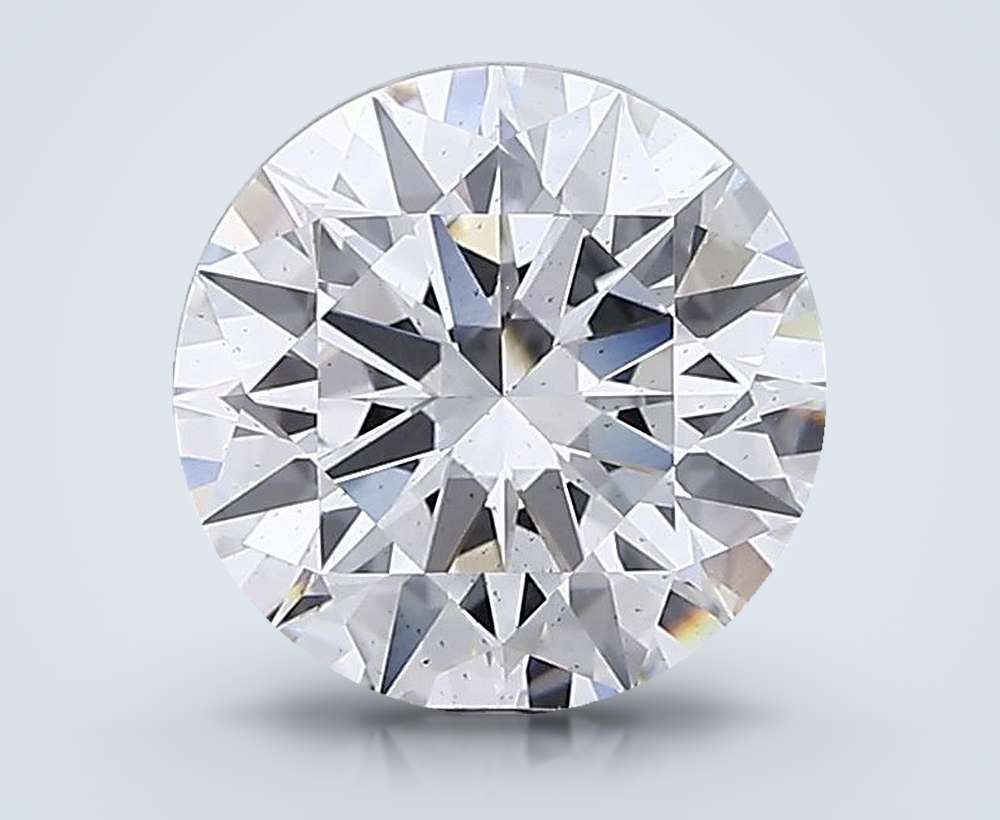 4.25ct E SI1 Rare Carat Ideal Cut Round Lab Grown Diamond